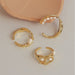 Wholesale Copper Pearl Irregular Hollow Rings JDC-RS-YWLY002 Rings 丽轶 Wholesale Jewelry JoyasDeChina Joyas De China