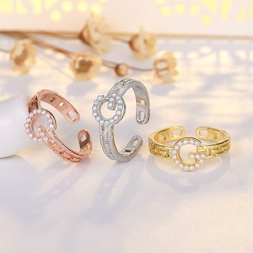 Wholesale Copper Pearl Rings JDC-RS-QLX003 Rings 巧兰轩 Wholesale Jewelry JoyasDeChina Joyas De China