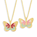 Wholesale copper plated 18k gold butterfly pendant necklaces JDC-NE-AS512 necklaces JoyasDeChina Wholesale Jewelry JoyasDeChina Joyas De China