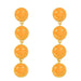 Wholesale copper plated 18k gold color smiley earrings JDC-ES-AS-002 Earrings 翱?N orange Wholesale Jewelry JoyasDeChina Joyas De China