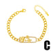 Wholesale Copper Plated 18K Gold Zircon Bracelet JDC-BT-AS-017 Bracelet 翱�N C Wholesale Jewelry JoyasDeChina Joyas De China