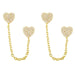 Wholesale Copper Plated 18K Gold Zircon Butterfly Earrings JDC-ES-AS-008 Earrings 翱?N Wholesale Jewelry JoyasDeChina Joyas De China