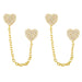 Wholesale Copper Plated 18K Gold Zircon Butterfly Earrings JDC-ES-AS-008 Earrings 翱?N B Wholesale Jewelry JoyasDeChina Joyas De China