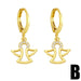 Wholesale Copper Plated 18K Gold Zircon Hollow Angel Earrings JDC-ES-AS-029 Earrings 翱?N Wholesale Jewelry JoyasDeChina Joyas De China