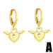 Wholesale Copper Plated 18K Gold Zircon Hollow Angel Earrings JDC-ES-AS-029 Earrings 翱?N A Wholesale Jewelry JoyasDeChina Joyas De China