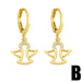 Wholesale Copper Plated 18K Gold Zircon Hollow Angel Earrings JDC-ES-AS-029 Earrings 翱?N B Wholesale Jewelry JoyasDeChina Joyas De China