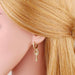 Wholesale Copper Plated 18k Gold Zircon Key Butterfly Elf Earrings JDC-ES-AS-022 Earrings 翱?N Wholesale Jewelry JoyasDeChina Joyas De China