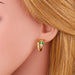 Wholesale Copper Plated 18K Gold Zircon Snake Earrings JDC-ES-AS090 Earrings 翱升 Wholesale Jewelry JoyasDeChina Joyas De China