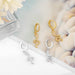 Wholesale Copper Plated 18K Gold Zircon Snake Earrings JDC-ES-AS091 Earrings 翱升 Wholesale Jewelry JoyasDeChina Joyas De China