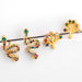 Wholesale Copper Plated 18K Gold Zircon Snake Earrings JDC-ES-AS092 Earrings 翱升 Wholesale Jewelry JoyasDeChina Joyas De China