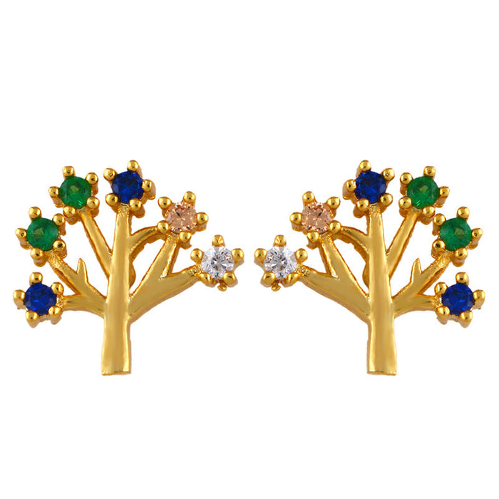 Wholesale Copper Plated 18K Gold Zircon Snake Earrings JDC-ES-AS092 Earrings 翱升 A Wholesale Jewelry JoyasDeChina Joyas De China
