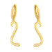 Wholesale Copper Plated 18K Gold Zircon Snake Earrings JDC-ES-AS095 Earrings 翱升 gold Wholesale Jewelry JoyasDeChina Joyas De China