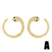 Wholesale Copper Plated 18K Gold Zircon Snake Earrings JDC-ES-AS096 Earrings 翱升 A Wholesale Jewelry JoyasDeChina Joyas De China
