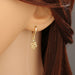 Wholesale Copper Plated 18K Gold Zircon Snake Earrings JDC-ES-HX003 Earrings 鸿禧 Wholesale Jewelry JoyasDeChina Joyas De China