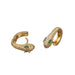 Wholesale Copper Plated 18K Gold Zircon Snake Earrings JDC-ES-HX005 Earrings 鸿禧 Wholesale Jewelry JoyasDeChina Joyas De China