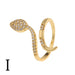 Wholesale Copper Plated 18K Gold Zircon Snake Rings JDC-RS-HX136 Rings 鸿禧 Wholesale Jewelry JoyasDeChina Joyas De China