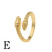 Wholesale Copper Plated 18K Gold Zircon Snake Rings JDC-RS-HX136 Rings 鸿禧 E adjustable Wholesale Jewelry JoyasDeChina Joyas De China