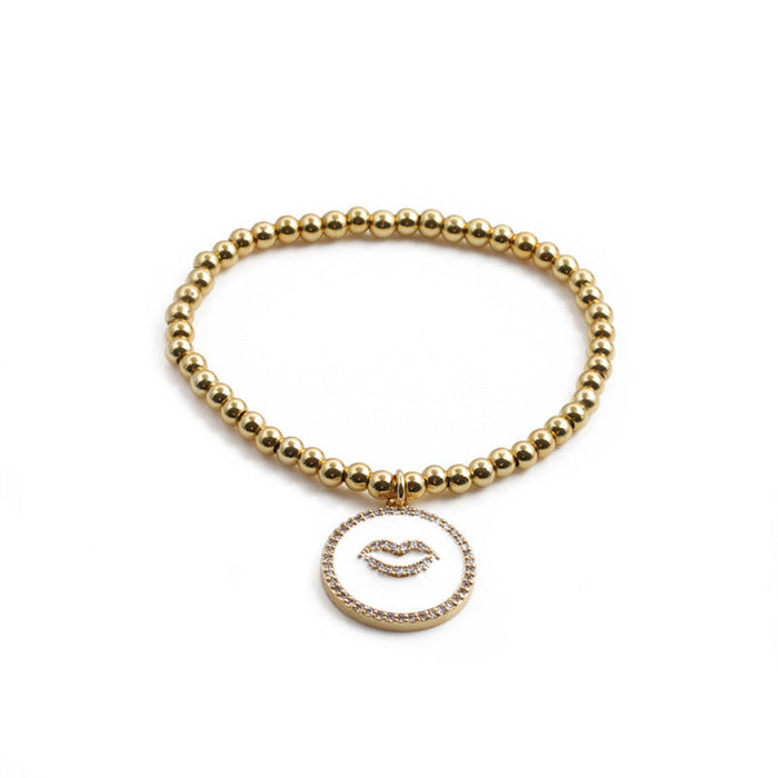 Wholesale copper plated gold lip bracelet bracelet JDC-BT-ML042 Bracelet JoyasDeChina 492 Wholesale Jewelry JoyasDeChina Joyas De China