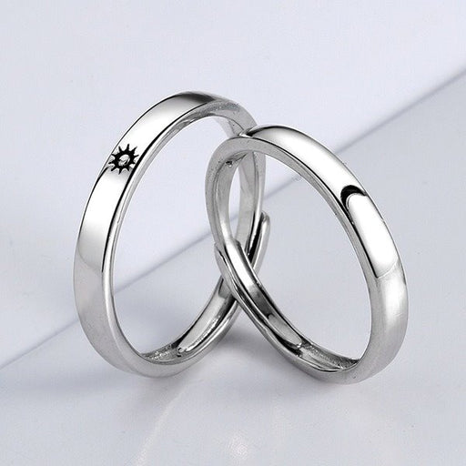 Wholesale Copper Plated Silver Couple Ring JDC-RS-YZM006 Rings 伊之美 Wholesale Jewelry JoyasDeChina Joyas De China