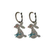 Wholesale copper Rabbit Silver Earrings JDC-ES-BY-127 Earrings 宝钰 Wholesale Jewelry JoyasDeChina Joyas De China