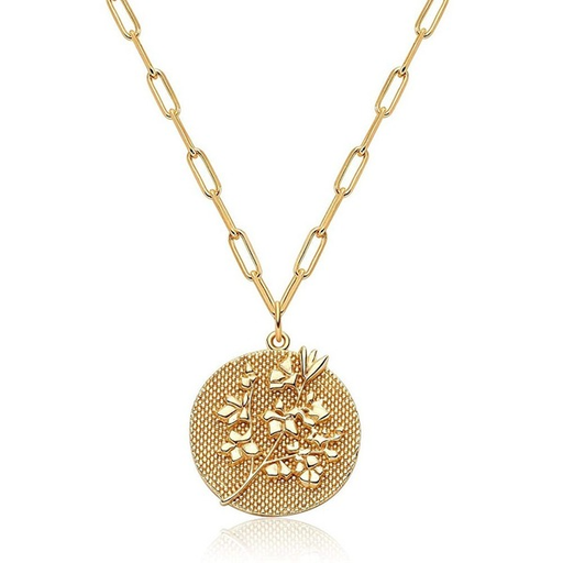 Wholesale copper real gold plating round marigold necklaces JDC-NE-GSWB022 Necklaces JoyasDeChina Wholesale Jewelry JoyasDeChina Joyas De China