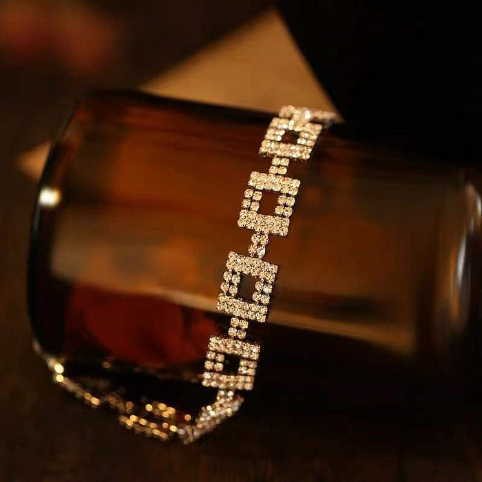 Wholesale copper rhinestone chocker necklace JDC-NE-JX036 Necklaces 锦希 Wholesale Jewelry JoyasDeChina Joyas De China