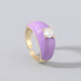 Wholesale copper rhinestone color rings JDC-RS-JL162 Rings JoyasDeChina purple Wholesale Jewelry JoyasDeChina Joyas De China