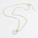 Wholesale Copper Rhinestone Drip Oil Necklace JDC-NE-JL177 Necklaces 氿乐 blue Wholesale Jewelry JoyasDeChina Joyas De China