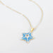 Wholesale Copper Rhinestone Drop Oil Star Necklace JDC-NE-JL183 Necklaces 氿乐 blue Wholesale Jewelry JoyasDeChina Joyas De China