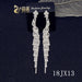 Wholesale Copper Rhinestone Tassel Earring JDC-ES-JX027 Earrings 锦希 Wholesale Jewelry JoyasDeChina Joyas De China