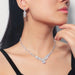 Wholesale Copper Rhinestone Zircon Necklace Earring Set JDC-NE-JX025 Necklaces 锦希 Wholesale Jewelry JoyasDeChina Joyas De China