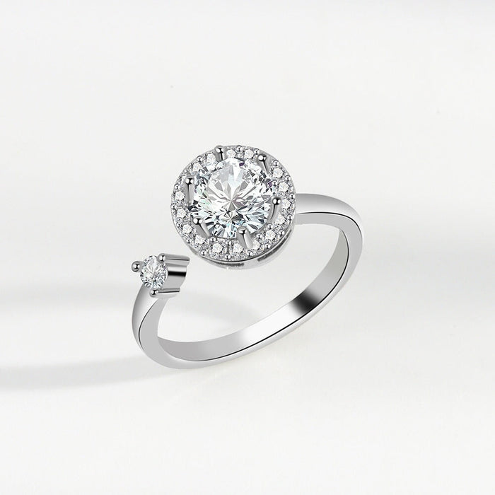 Wholesale copper rotatable ring JDC-RS-YJY002 Rings 银晶缘 11 1 Wholesale Jewelry JoyasDeChina Joyas De China