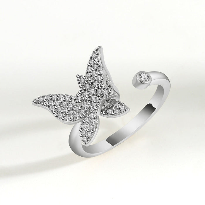 Wholesale copper rotatable ring JDC-RS-YJY002 Rings 银晶缘 2 1 Wholesale Jewelry JoyasDeChina Joyas De China