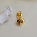 Wholesale copper round gold earrings JDC-ES-BY029 Earrings 宝钰 Wholesale Jewelry JoyasDeChina Joyas De China