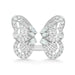 Wholesale copper silver butterfly rings JDC-RS-WN002 Rings 薇妮 Wholesale Jewelry JoyasDeChina Joyas De China