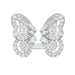 Wholesale copper silver butterfly rings JDC-RS-WN002 Rings 薇妮 Wholesale Jewelry JoyasDeChina Joyas De China