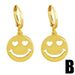 Wholesale copper smiling face Gold Earrings JDC-ES-AS067 Earrings 翱?N Wholesale Jewelry JoyasDeChina Joyas De China