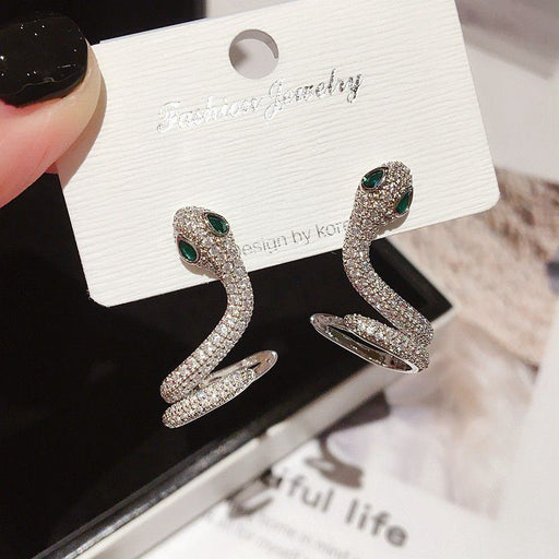 Wholesale Copper Snake Shape Earrings JDC-ES-XuF103 Earrings 旭帆 Wholesale Jewelry JoyasDeChina Joyas De China