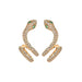Wholesale Copper Snake Shape Earrings JDC-ES-XuF103 Earrings 旭帆 gold Wholesale Jewelry JoyasDeChina Joyas De China