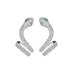 Wholesale Copper Snake Shape Earrings JDC-ES-XuF103 Earrings 旭帆 silver Wholesale Jewelry JoyasDeChina Joyas De China