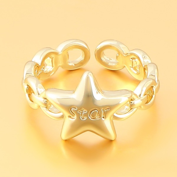 Wholesale copper star hollow ring JDC-RS-JL123 Rings JoyasDeChina Wholesale Jewelry JoyasDeChina Joyas De China
