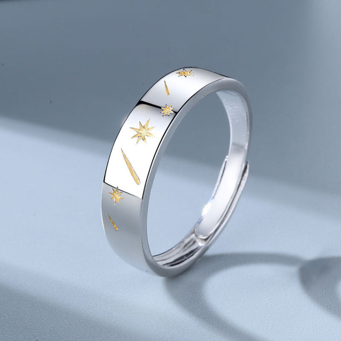 Wholesale Copper Sun Moon Star Couple Ring JDC-RS-YZM010 Rings 伊之美 Wholesale Jewelry JoyasDeChina Joyas De China