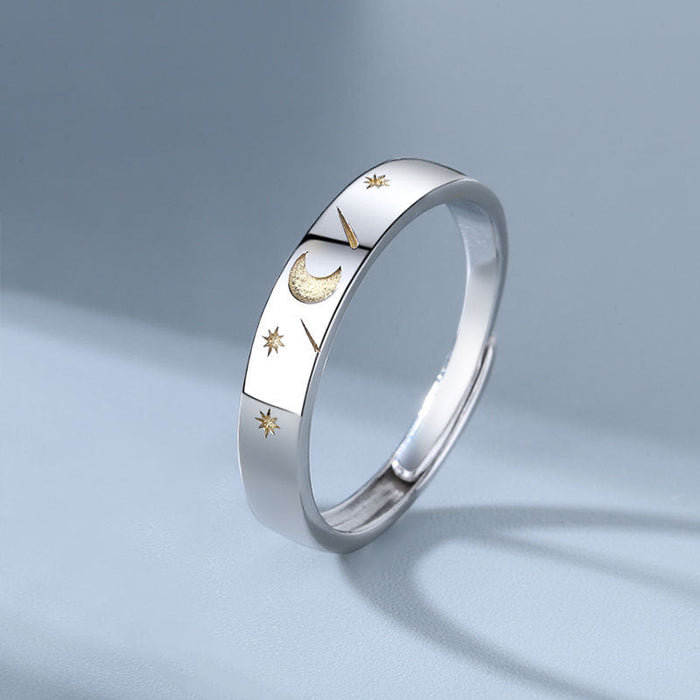 Wholesale Copper Sun Moon Star Couple Ring JDC-RS-YZM010 Rings 伊之美 Wholesale Jewelry JoyasDeChina Joyas De China