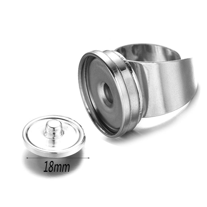 Wholesale Copper Time Gem Adjustable Button Rings JDC-RS-SongX001 Rings 淞香 Wholesale Jewelry JoyasDeChina Joyas De China