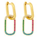Wholesale copper U-shaped Gold Earrings JDC-ES-AS051 Earrings 翱?N 1 Wholesale Jewelry JoyasDeChina Joyas De China