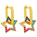 Wholesale copper U-shaped Gold Earrings JDC-ES-AS051 Earrings 翱?N 2 Wholesale Jewelry JoyasDeChina Joyas De China