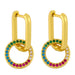 Wholesale copper U-shaped Gold Earrings JDC-ES-AS051 Earrings 翱?N 3 Wholesale Jewelry JoyasDeChina Joyas De China