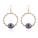 Wholesale Copper Wire Braided Shell Pearl Earrings JDC-ES-GSJM079 Earrings 杰米 Wholesale Jewelry JoyasDeChina Joyas De China