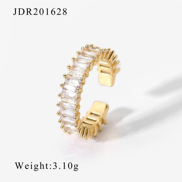 Wholesale copper zircon adjustable rings JDC-RS-JD064 Rings JoyasDeChina JDR201628 adjustable Wholesale Jewelry JoyasDeChina Joyas De China