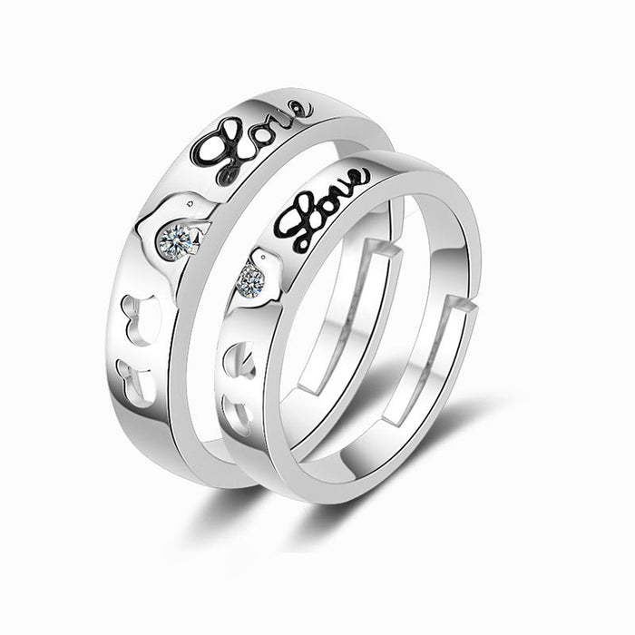 Wholesale Copper Zircon Couple Rings JDC-RS-YZM031 Rings 伊之美 Wholesale Jewelry JoyasDeChina Joyas De China